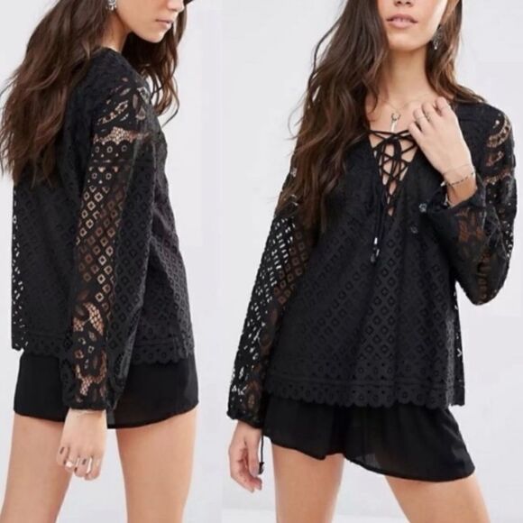 Tularosa Lace Crochet Blouse  - Picture 1 of 11
